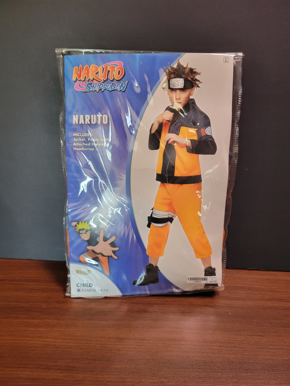 Spirit Naruto Costume in Orange and Black